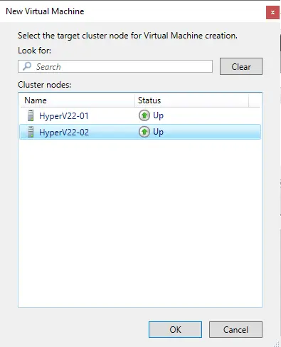 High availability Hyper-V virtual machine