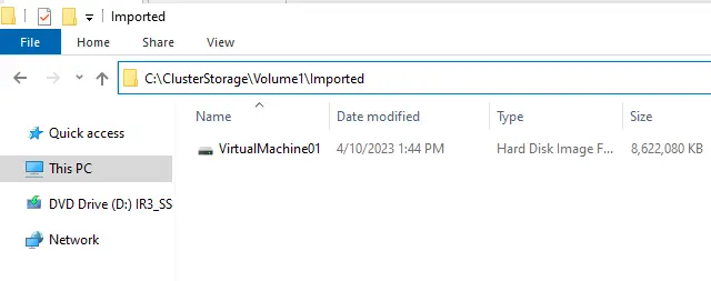 Copying VM files