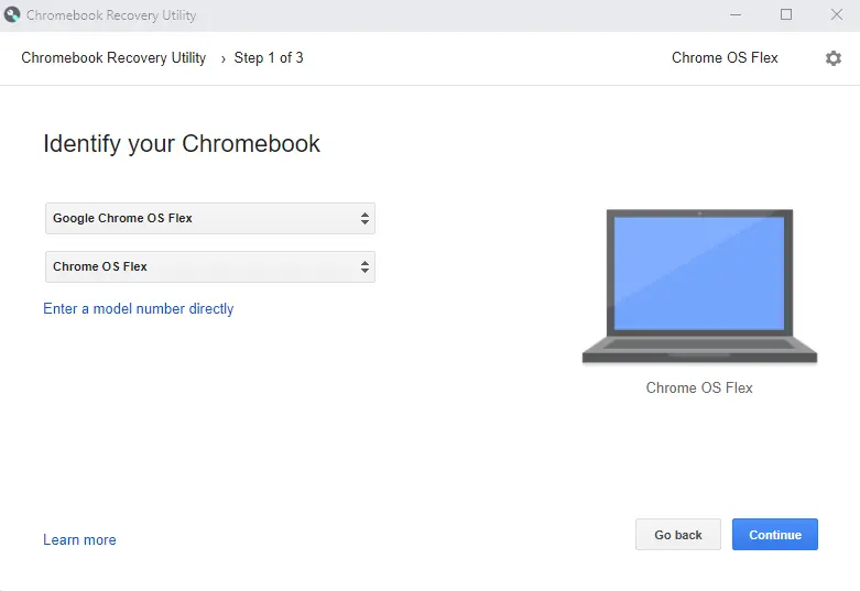 Identify your Chromebook OS flex