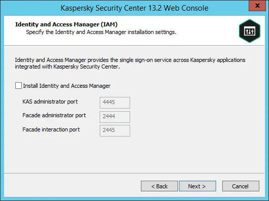 Identity and access manager KSC