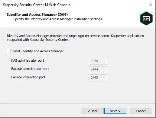 Identity and access manager KWC 14