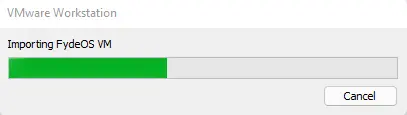 Importing FydeOS image