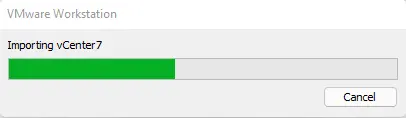 Importing vCenter 7