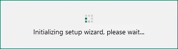 Initializing setup wizard Veeam 12