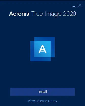 install acronis true image 2020