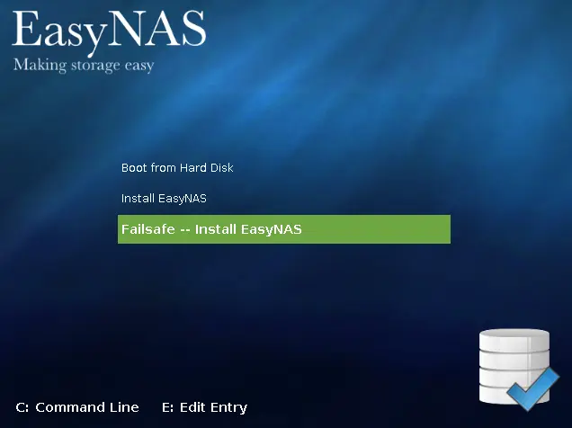 Install EasyNAS storage