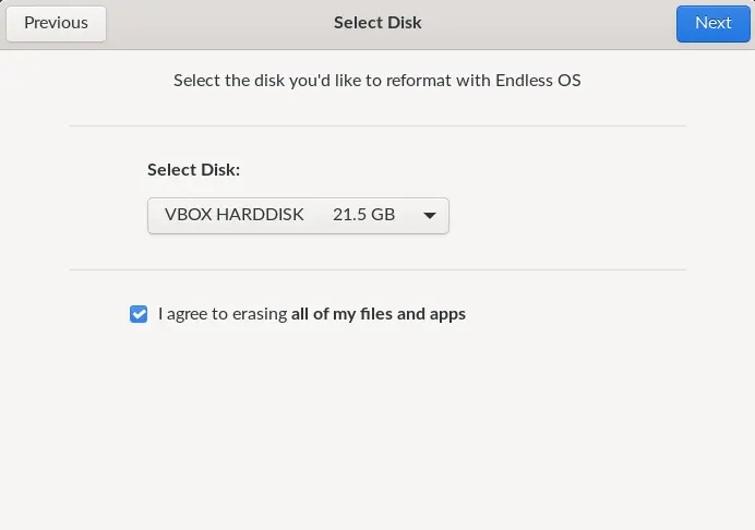 Install Endless OS in VirtualBox
