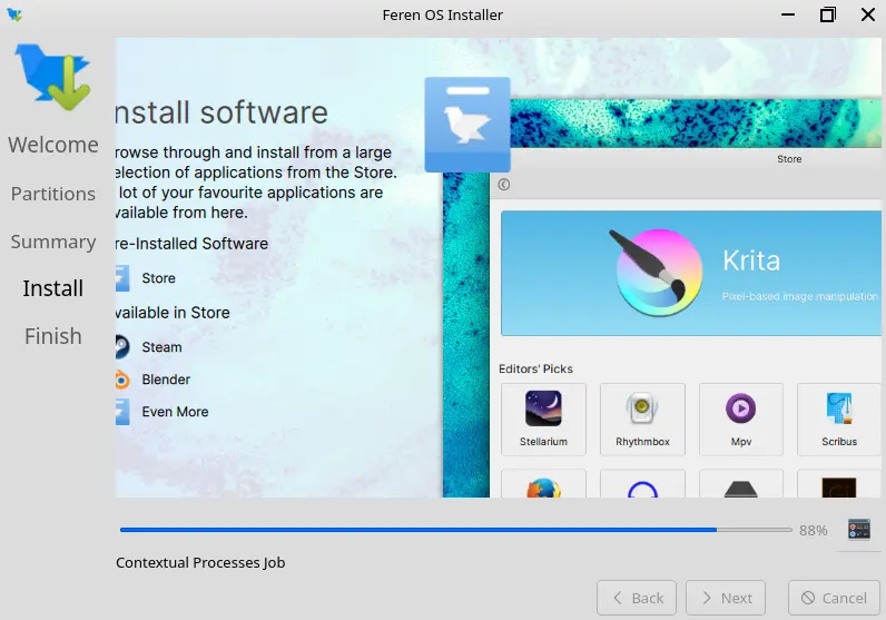 Install Feren OS Linux mint