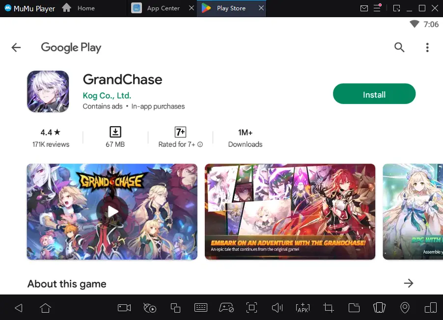 Install GrandChase MuMu Emulator