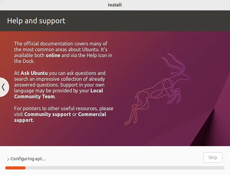 Install Linux help and support