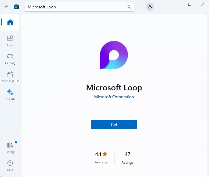 Install Microsoft Loop App