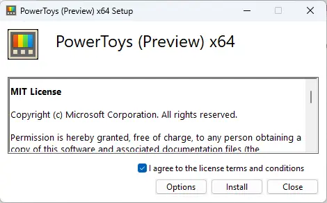 Install Microsoft PowerToys
