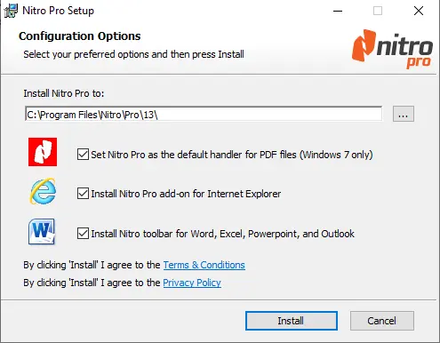 Install Nitro PDF Pro