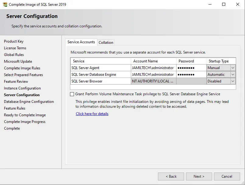 Install SQL Server for SCVMM configuration