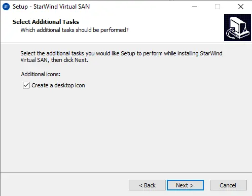 Install StarWind VTL additional tasks