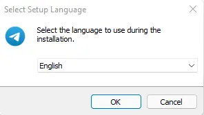 Install Telegram setup language