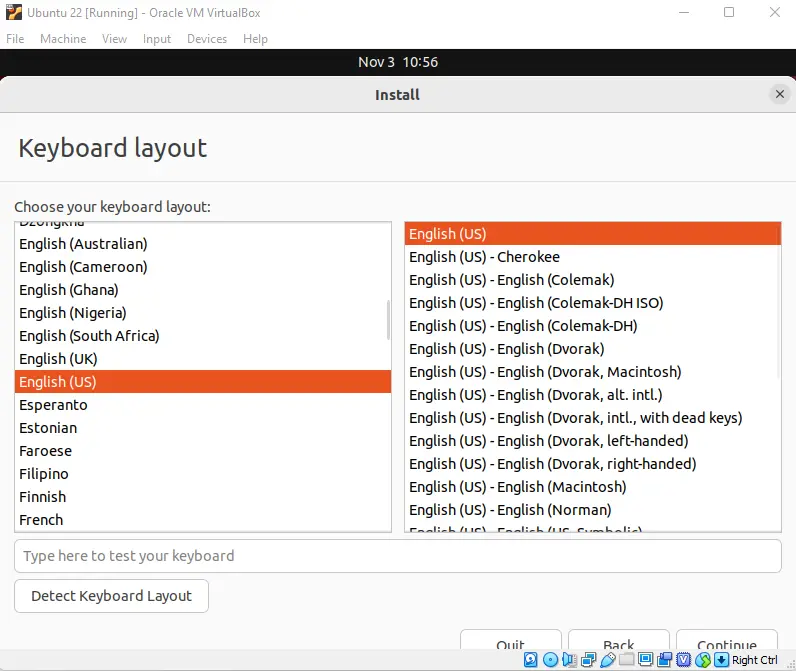 Install Ubuntu keyboard layout