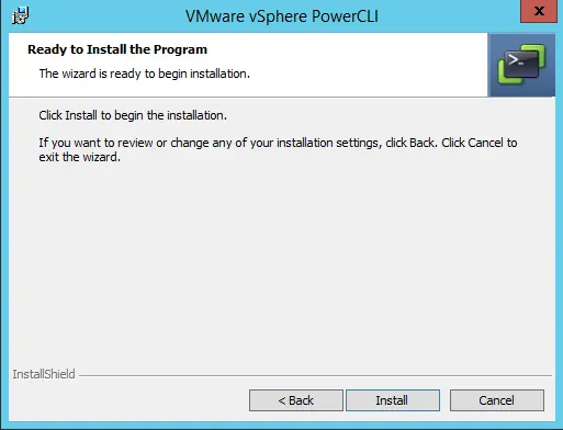 Install VMware PowerCLI