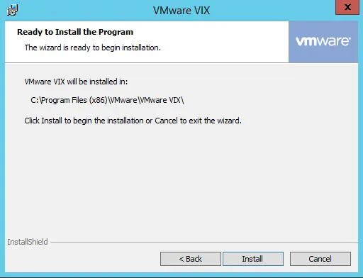 Install VMware VIX
