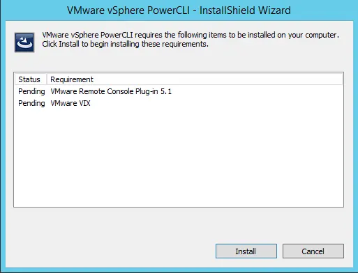 Install VMware vSphere PowerCLI
