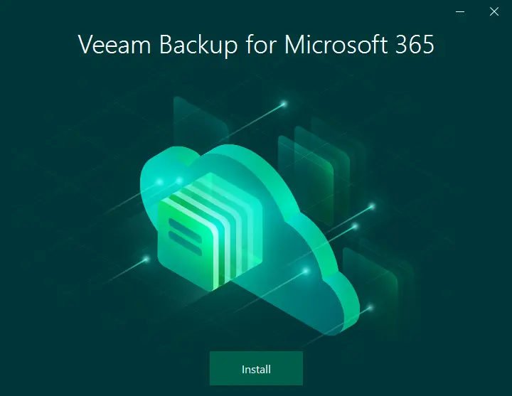 Install Veeam backup for Microsoft 365