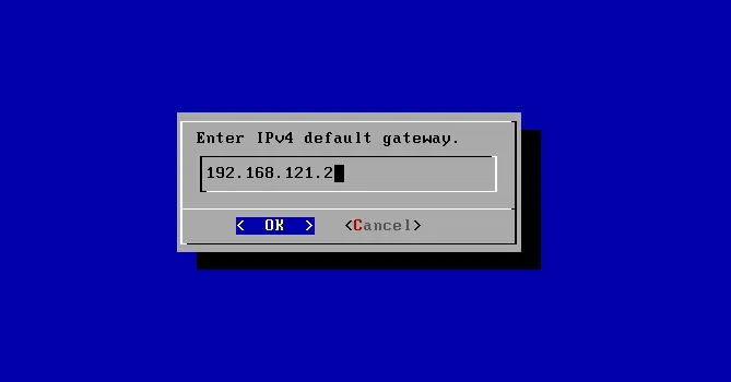 Install XigmaNAS default gateway