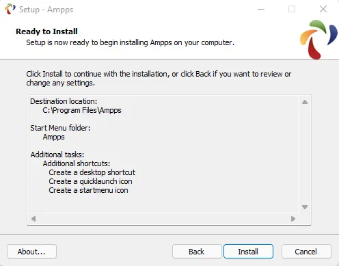 Install ampps