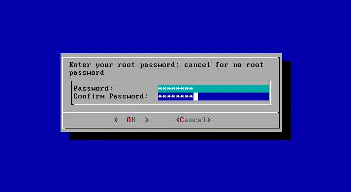 Install freenas storage root password