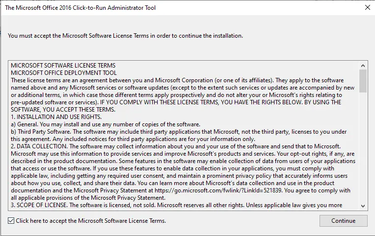 Install office deployment tool