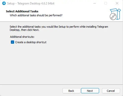 Install telegram desktop addition tasks