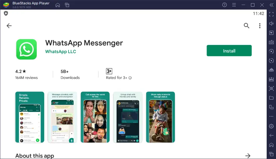 Install whatsapp on bluestacks