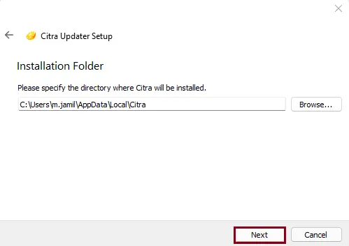 Installation folder Citra 3DS Emulator