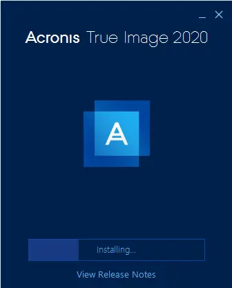 Installing Acronis True Image 2020