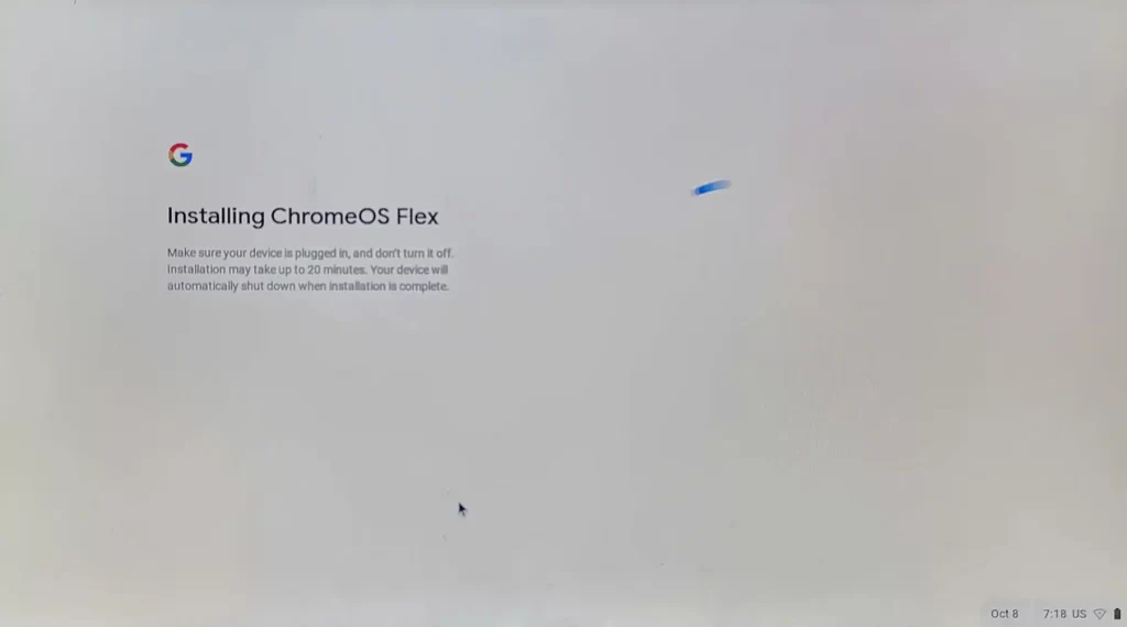 Installing Chrome OS Flex