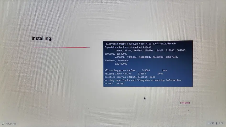 Installing Fyde OS on Computer