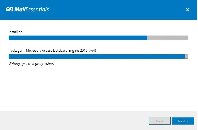 Installing GFI Mailessentials