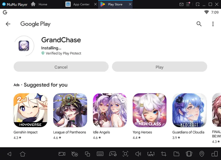 Installing GrandChase Mumu Player