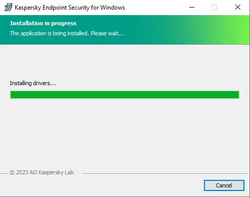 Installing Kaspersky Endpoint Security