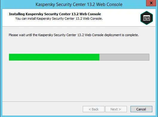 Installing Kaspersky security center web console