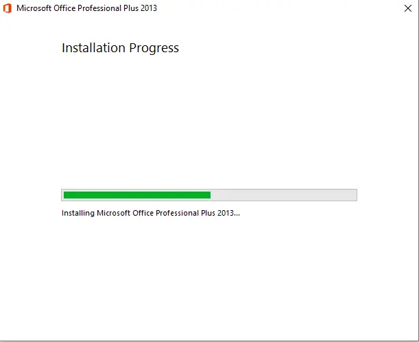 Installing Microsoft Office Professional 2013