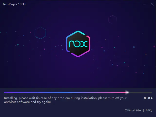Installing NoxPlayer emulator