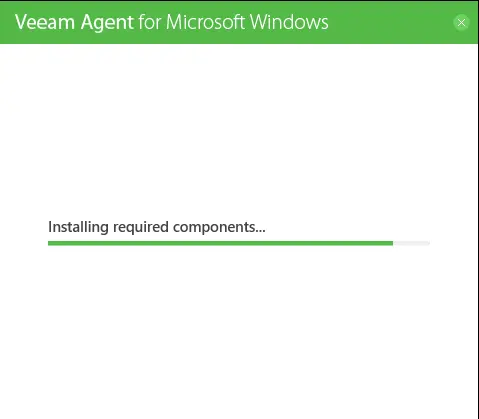 Installing Veeam agent for Microsoft Windows