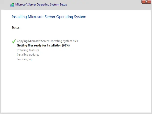 Installing Windows Server 2022 Core