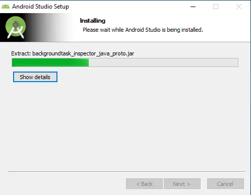 Installing android studio