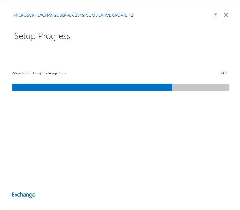 Installing exchange server 2019