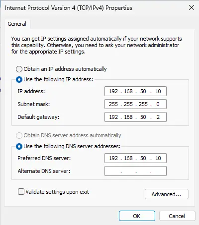 Internet protocols properties v4