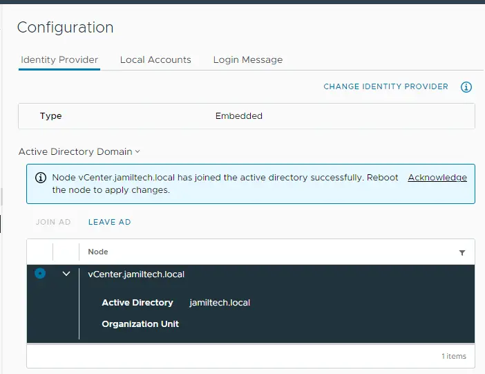 Join VMware vCenter to active directory