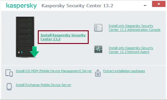 Kaspersky Security Center Setup