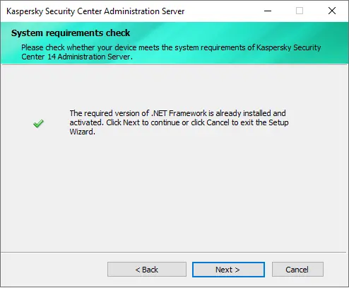 Kaspersky system requirement check