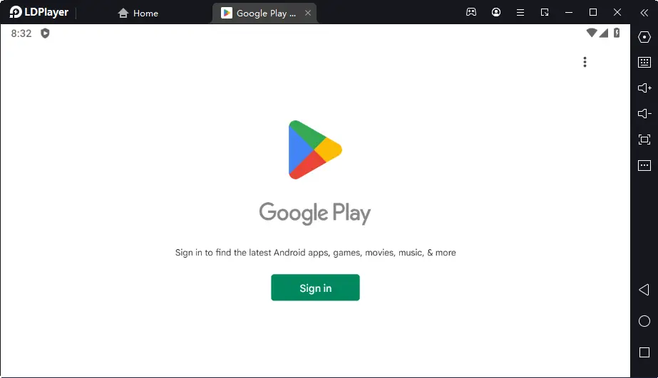 LDPlayer 9 Google play sign in